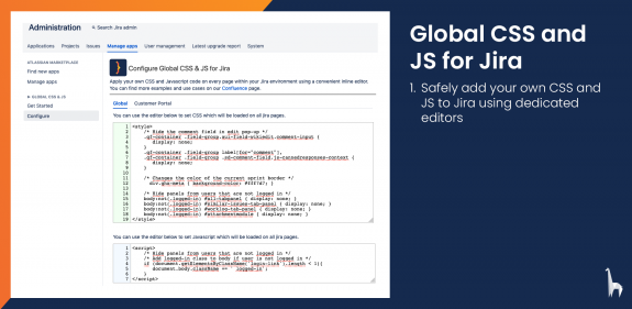 Clean up you announcement banner and use dedicated editors to safely add custom Javascript and CSS to Jira.