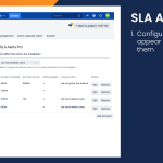 Configure which SLA's should throw alerts, who should receive SLA alerts and when alerts should start.